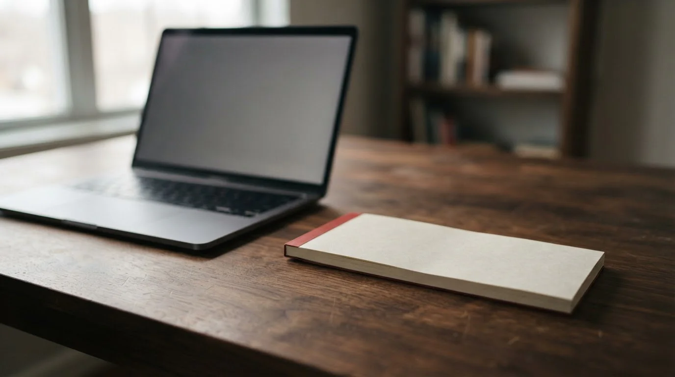 Cheque book beside a laptop on a desk, bank cheque casino deposits in the UK