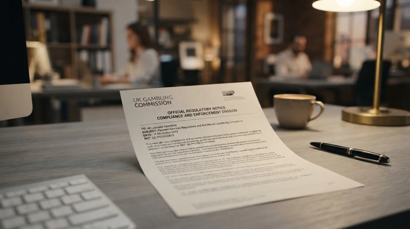 UK Gambling Commission regulatory framework document with payment services compliance